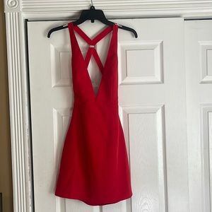 NBD RED MINI DRESS .. NEW